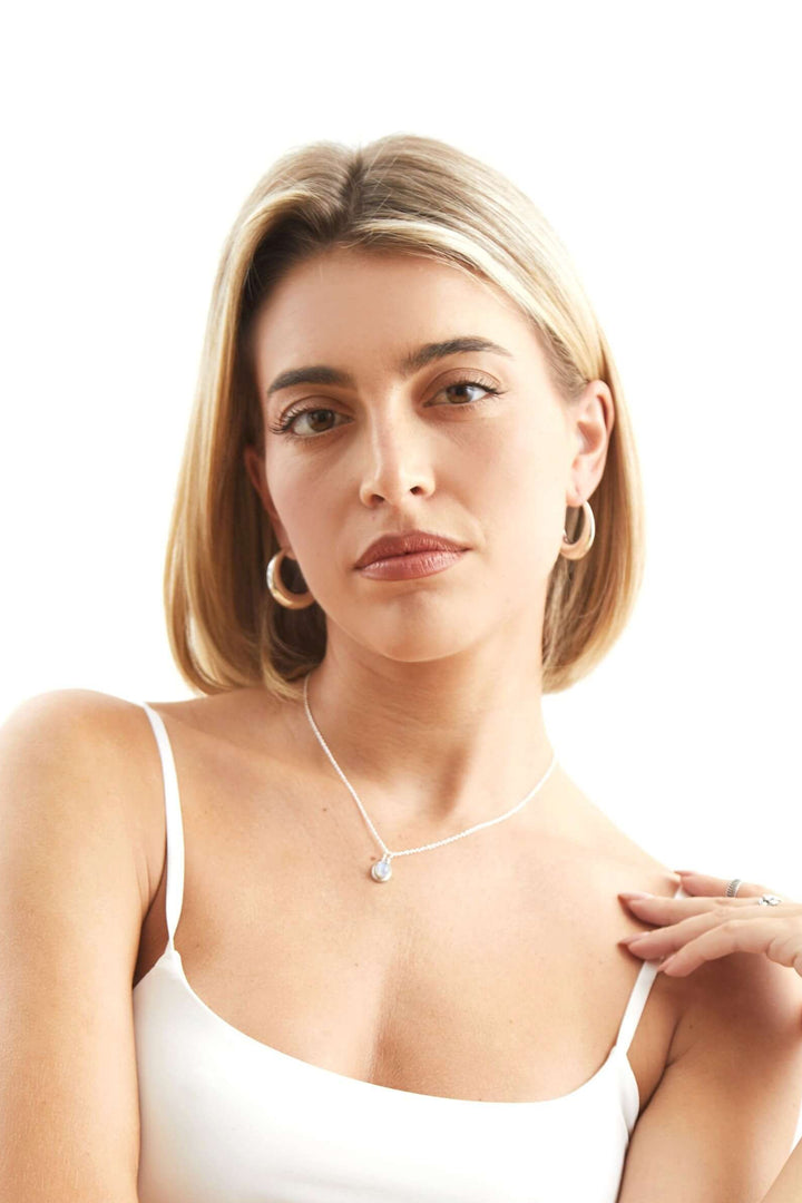 aros plata gordos pirata luna
