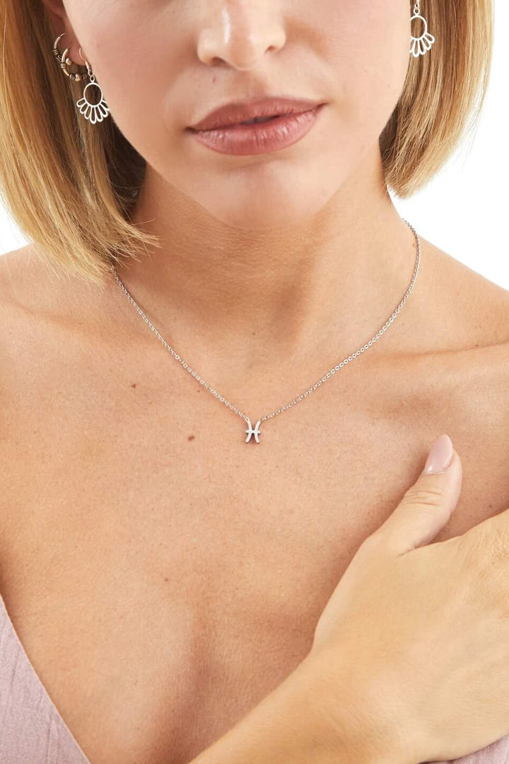 collar horoscopo piscis acero zodiaco