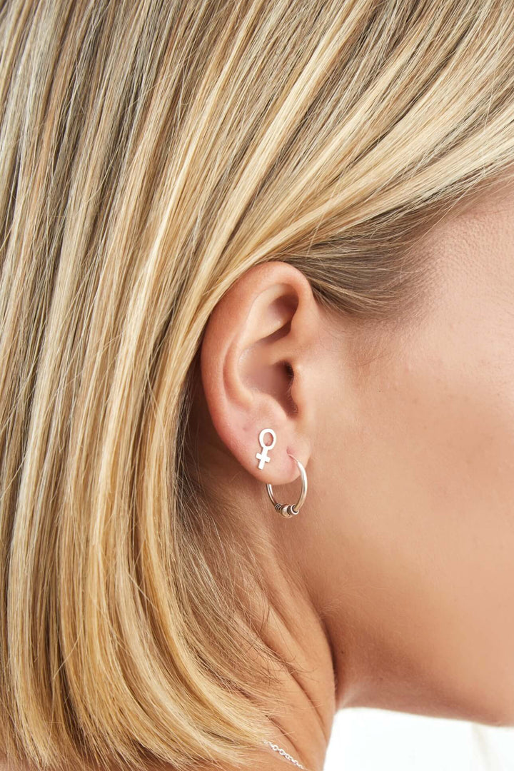 pendientes simbolo mujer plata feminismo feminista empoderamiento