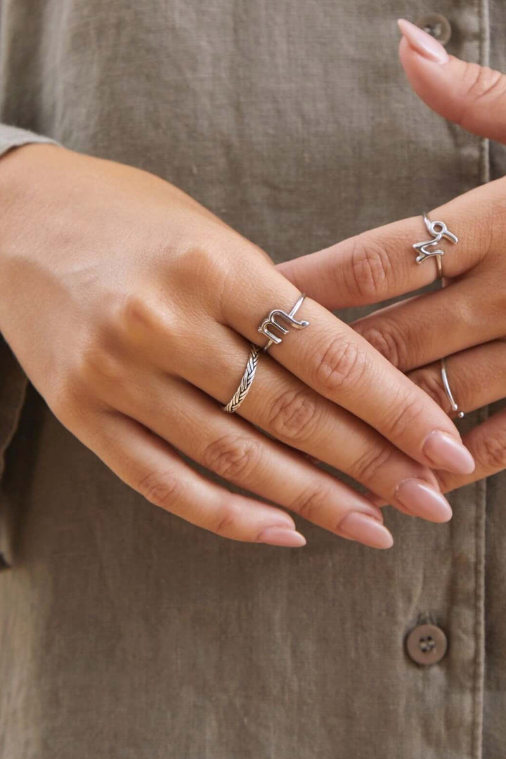 anillo trenzado celta plata 