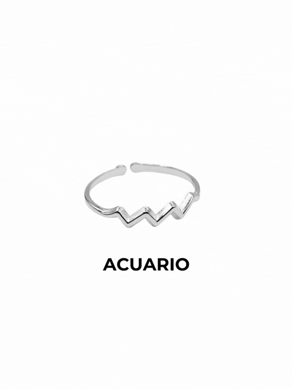 Anillo Horóscopo plateado