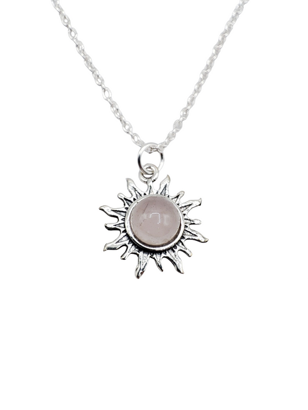 Collar Shash Cuarzo rosa