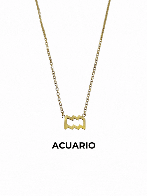 Collar Horóscopo dorado