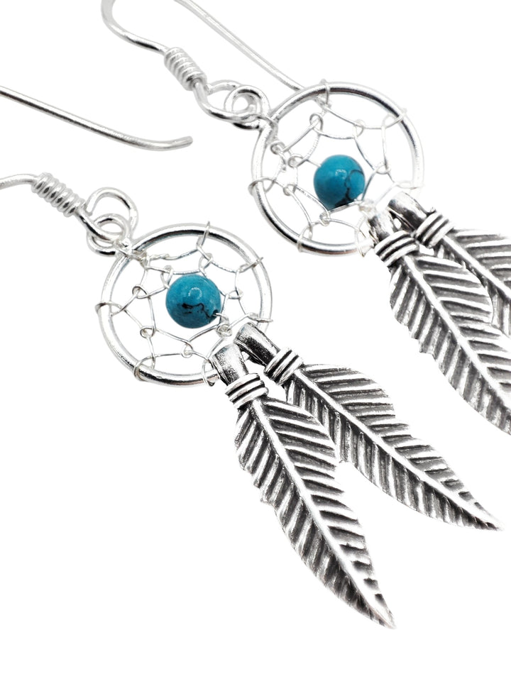 pendientes plata atrapasueños
