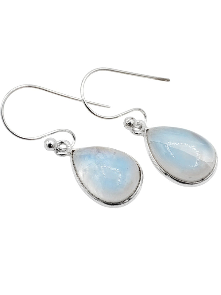 pendientes plata piedra luna