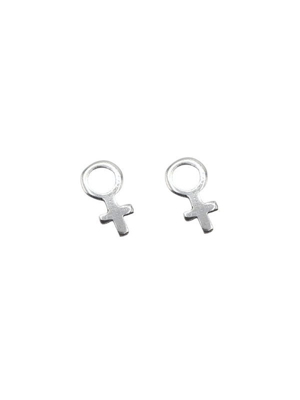 Pendientes símbolo de la mujer